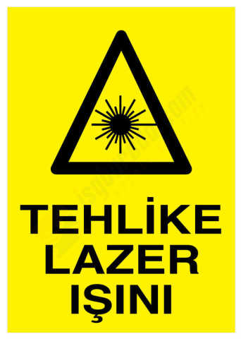 Tehlike Lazer Işını İş Güvenliği Levhası