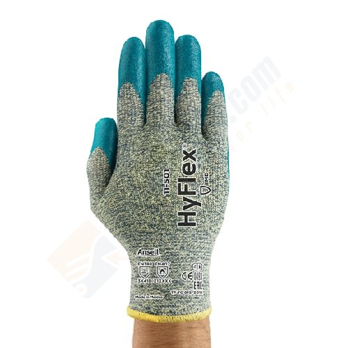 Ansell Hyflex 11-501 Mekanik ve Kesilmelere Karşı Koruyucu İş Eldiveni
