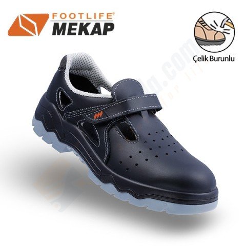 Mekap Sandal 034L-04 Black S1 SRA İş Ayakkabısı