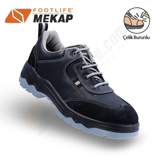 Mekap Panama 200-01 Siyah S2 Mekap Loder 032-02 Siyah S2 İş Ayakkabısı