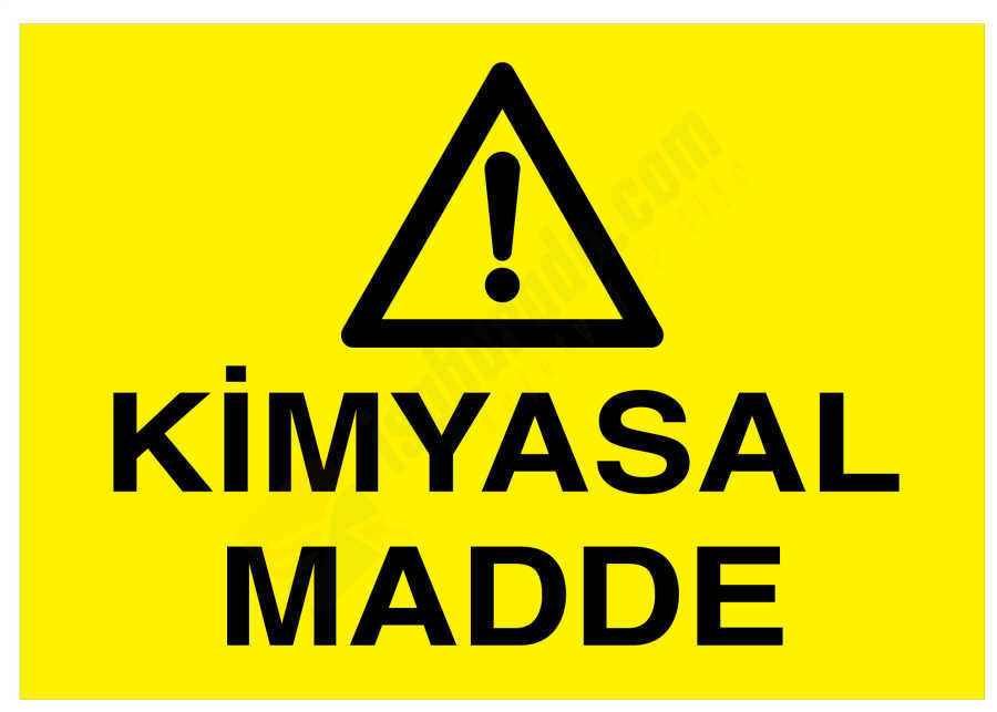Kimyasal Madde İş Güvenliği Levhası