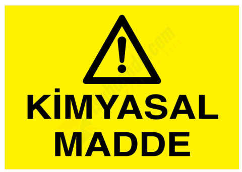 Kimyasal Madde İş Güvenliği Levhası