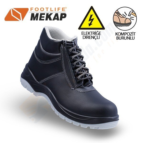Mekap Elektrikçi İş Botu Policap 023 Siyah S2 SRC