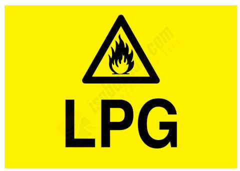 LPG İş Güvenliği Levhası