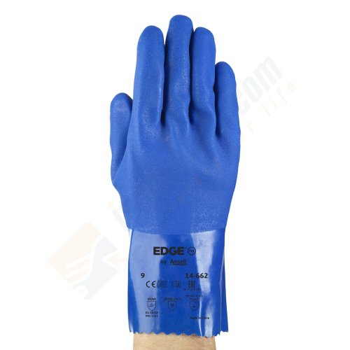 Ansell Edge 14-662 PVC Kaplı Kimyasal Dirençli İş Eldiveni