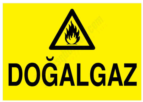 Doğalgaz İş Güvenliği Levhası