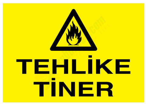 Tehlike Tiner İş Güvenliği Levhası