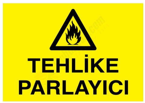 Tehlike Parlayıcı İş Güvenliği Levhası