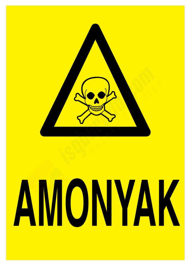 Amonyak İş Güvenliği Levhası