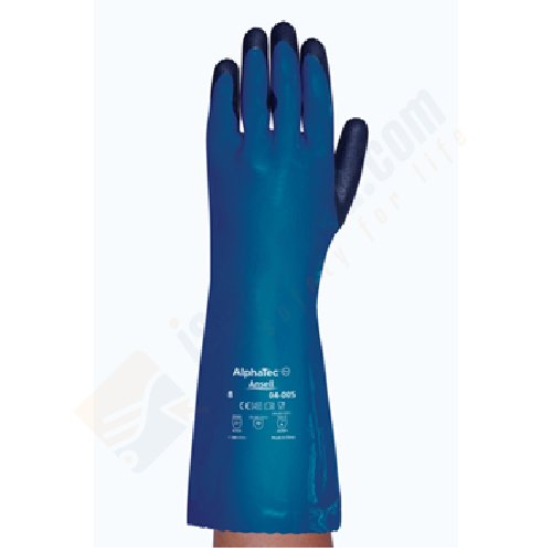 Ansell Alphatec 04-005 Nitril PVC Kimyasal İş Eldiveni