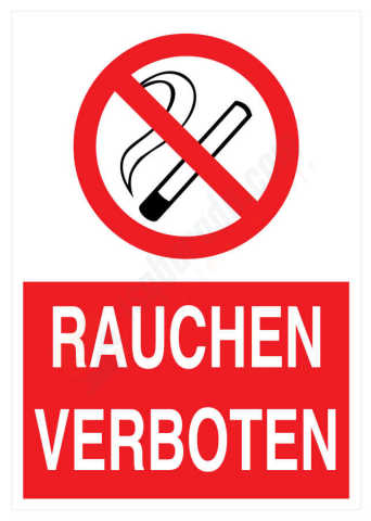 Rauchen Verboten İş Güvenliği Levhası