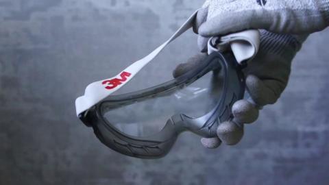 3M 2890 Şeffaf AS/AF Goggle Gözlük