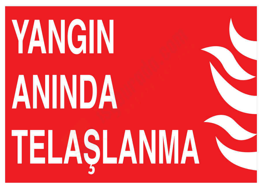 Yangın Anında Telaşlanma