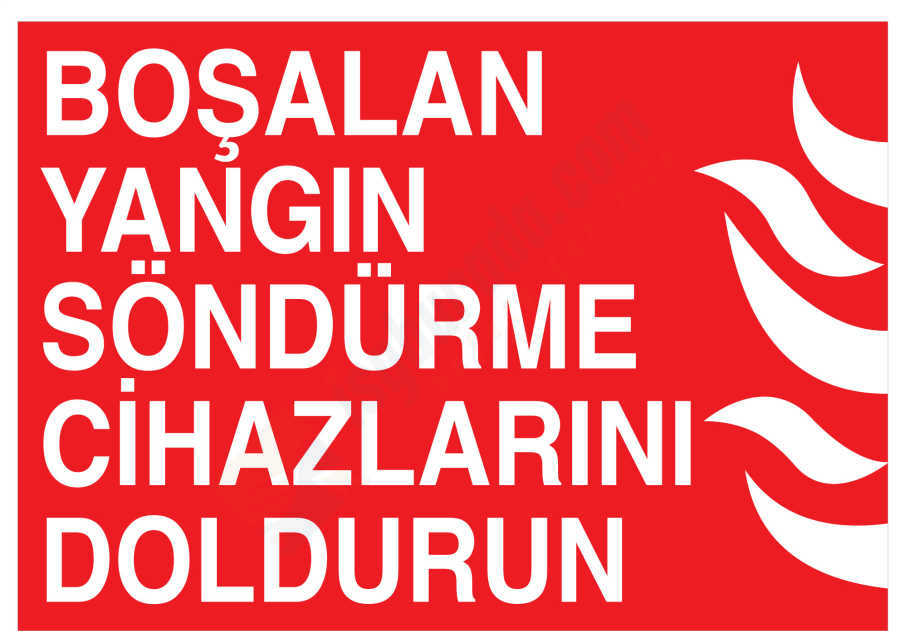 Boşalan Yangın Söndürme Cihazlarını Doldurun
