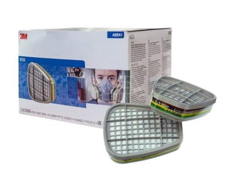 3M 6059 ABEK1 Asit Gaz ve Buhar Filtresi