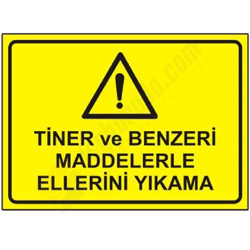 Tiner ve Benzeri Maddelerle Ellerini Yıkama