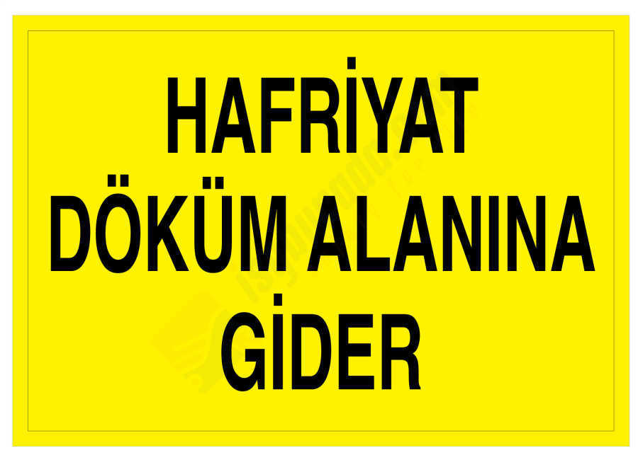 Hafriyat Döküm Alanına Gider