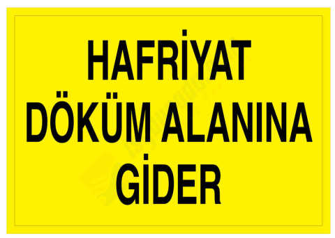 Hafriyat Döküm Alanına Gider