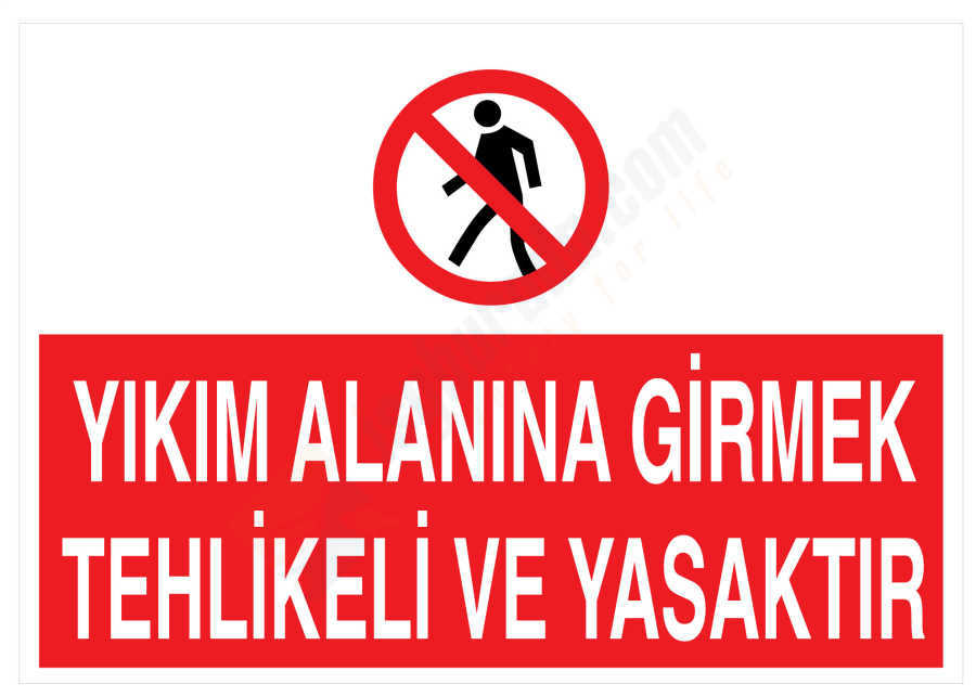 Yıkım Alanına Girmek Tehlikeli Ve Yasaktır