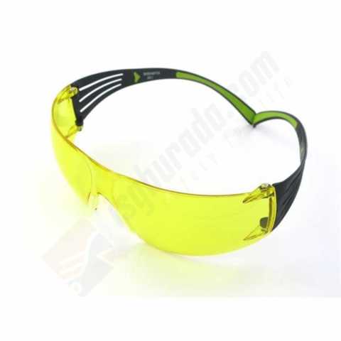 3M SF403 SecureFit 400 Sarı AS\/AF Koruyucu Gözlük