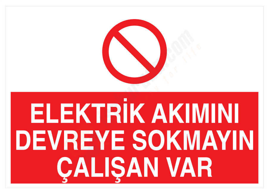 Elektrik Akımını Devreye Sokmayın Çalışan Var