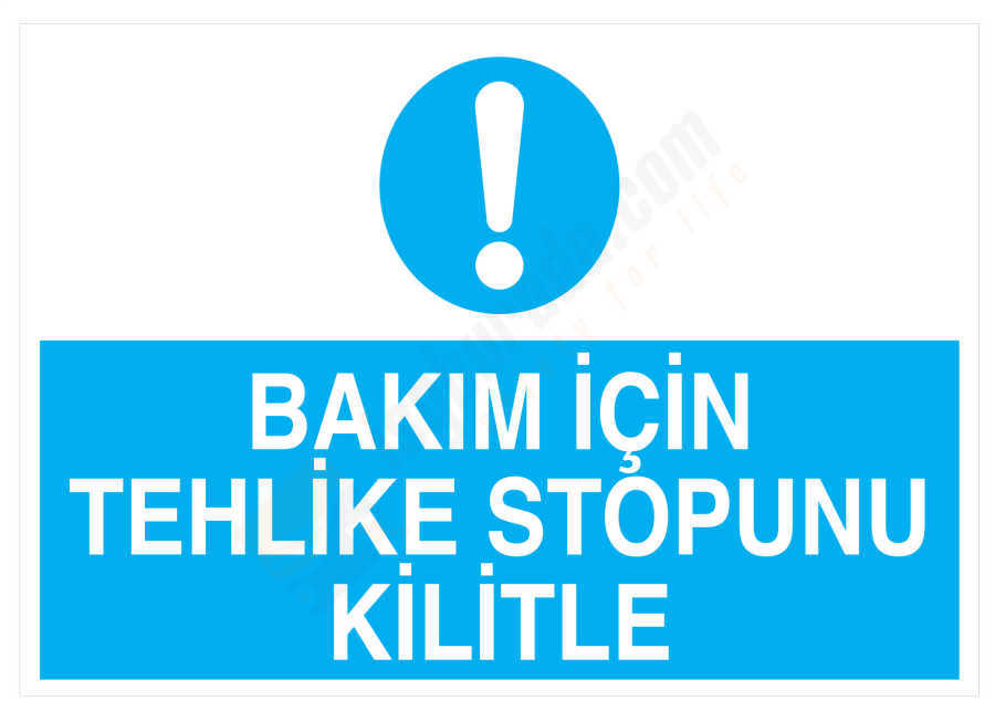 Bakım İçin Tehlike Stopunu Kilitle