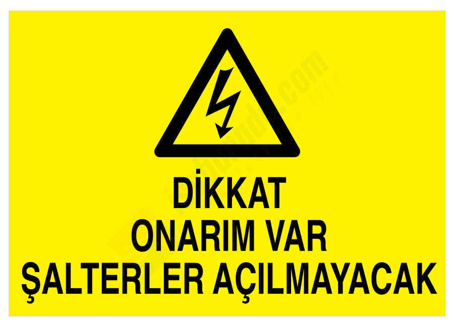 Dikkat Onarım Var Şalterler Açılmayacak