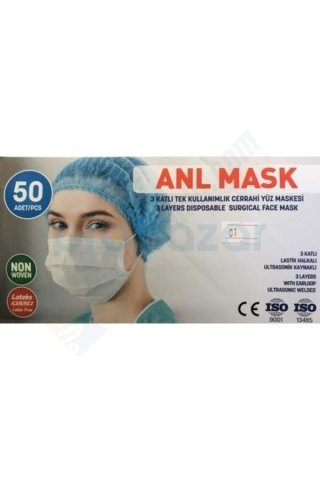 ANL Cerrahi Maske 50li Kutu A++ Kalite