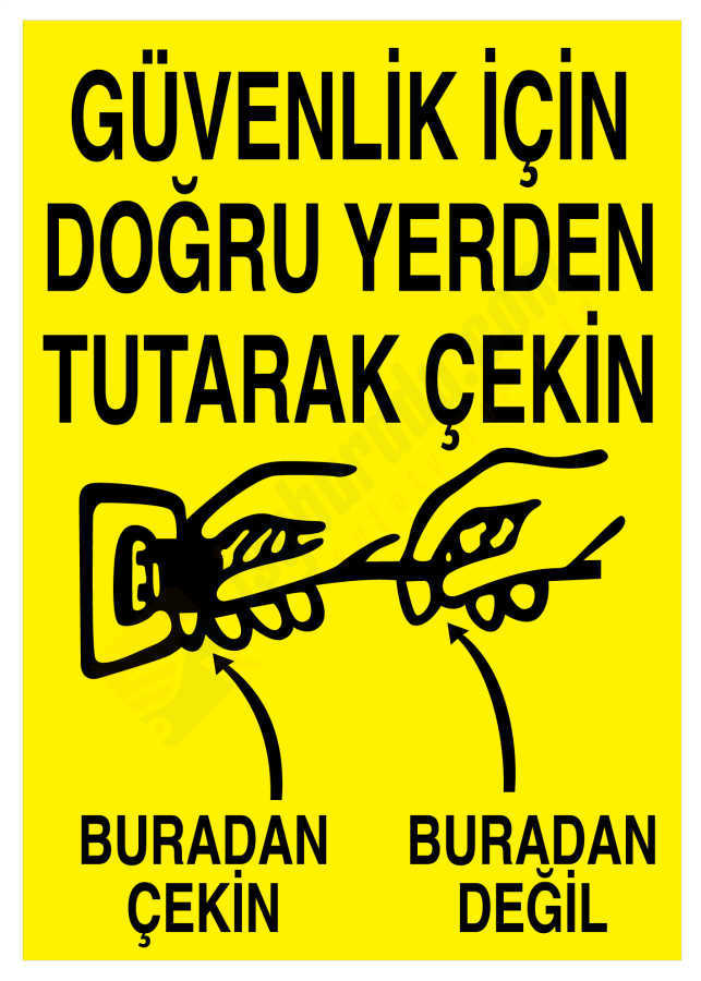 Güvenlik İçin Doğru Yerden Tutarak Çekin