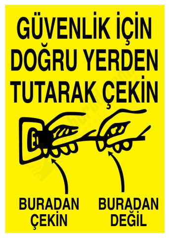 Güvenlik İçin Doğru Yerden Tutarak Çekin