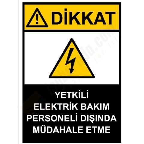 Yetkilli Elektrik Bakım Personeli Dışında Müdahale Etme