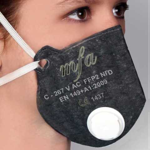 MFA C-267V AC FFP2 NR D Karbonlu Ventilli