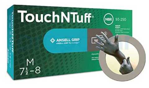 Ansell TouchNTuff 93-250 Gıda Uyumlu Kimyasal Dirençli Antistatik Nitril Eldiven