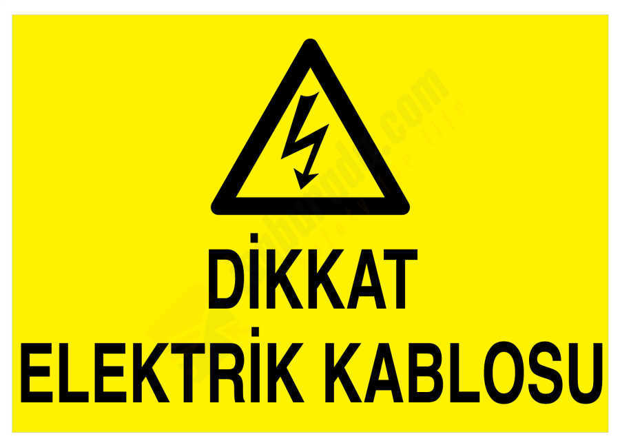 Dikkat Elektrik Kablosu