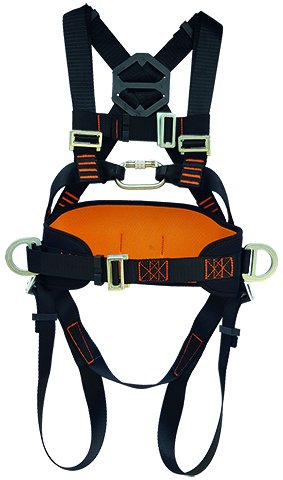 Karam KP36 Paraşüt Tipi Emniyet Kemeri (göğüs metal tokalı önden bağlantılı çift karabinalı statik halatlı )