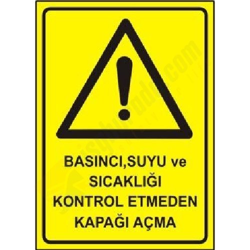 Basıncı Suyu ve Sıcaklığı Kontrol Etmeden
