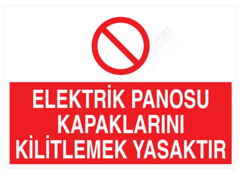 Elektrik Panosu Kapaklarını Kilitlemek Yasaktır