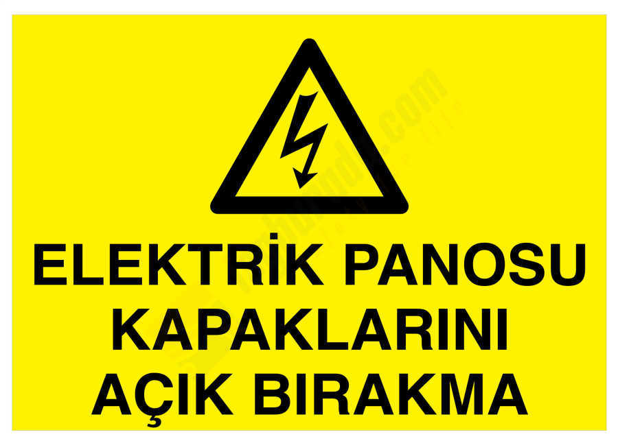 Elektrik Panosu Kapaklarını Açık Bırakma