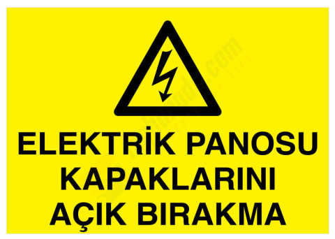 Elektrik Panosu Kapaklarını Açık Bırakma