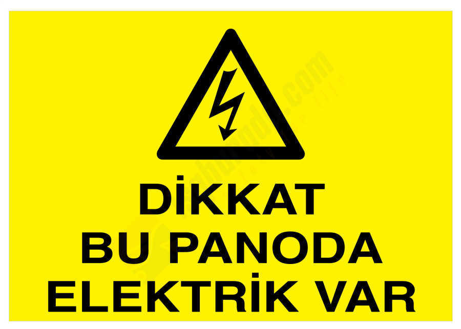 Dikkat Bu Panoda Elektrik Var