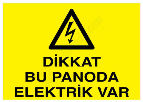 Dikkat Bu Panoda Elektrik Var