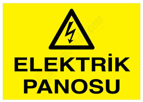 Elektrik Panosu İş Güvenliği Levhası