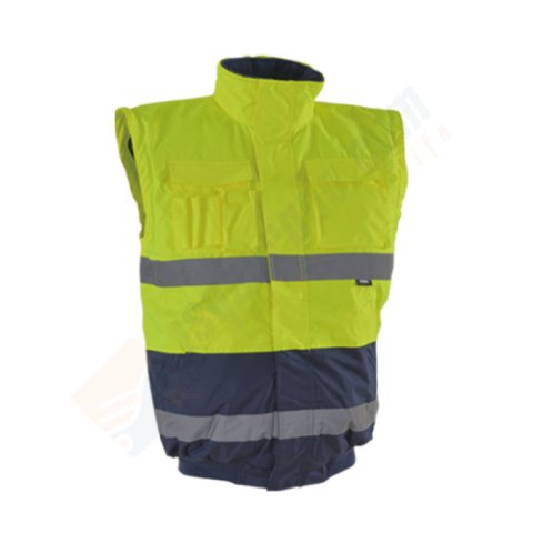 Vızwell VWJK60B 300 D Oxford Pilot İki Renkli Jacket- Kolları Çıkmalı