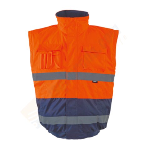 Vızwell VWJK60B 300 D Oxford Pilot İki Renkli Jacket- Kolları Çıkmalı