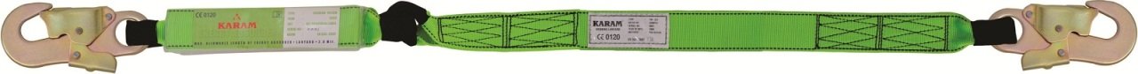 Karam KA325 Şok Emici Tek Kolon Halatlı Küçük Kancalı lanyard
