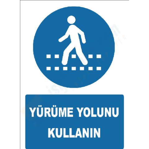Yaya Yürüme Yolu Levhası