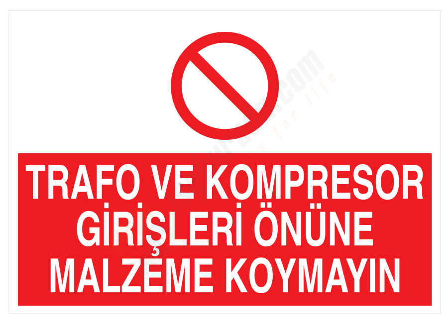 Trafo Ve Kompresör Girişleri Önüne Malzeme Koymayın