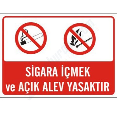Sigara İçilmez Sigara İçmek ve Açık Alev Yasaktır