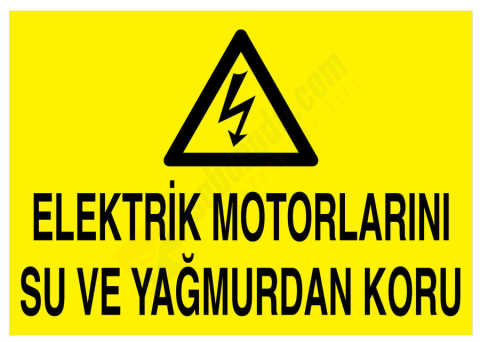 Elektrik Motorlarını Su Ve Yağmurdan Koru