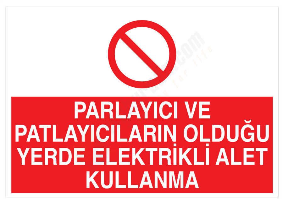 Parlayıcı Ve Patlayıcıların Olduğu Yerde Elektrikli Alet Kullanma